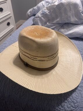 Men's Straw Western ARIAT Hat in Natural